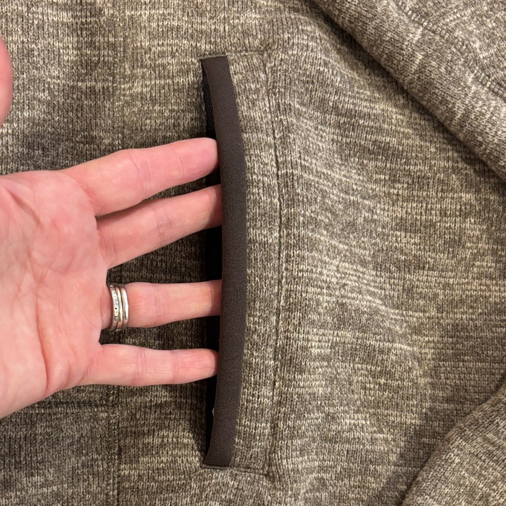 Patagonia Men's Brown Heathered Full-Zip Sweater - Picture 5 of 7